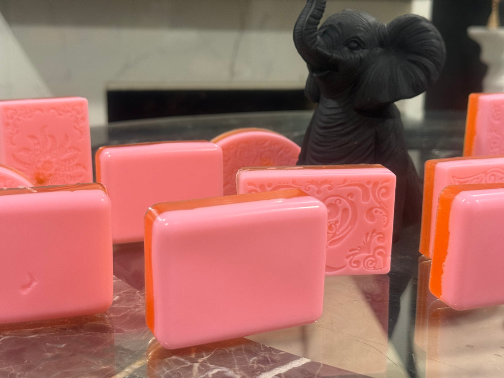 Orange and Lavender Wrestle Bar