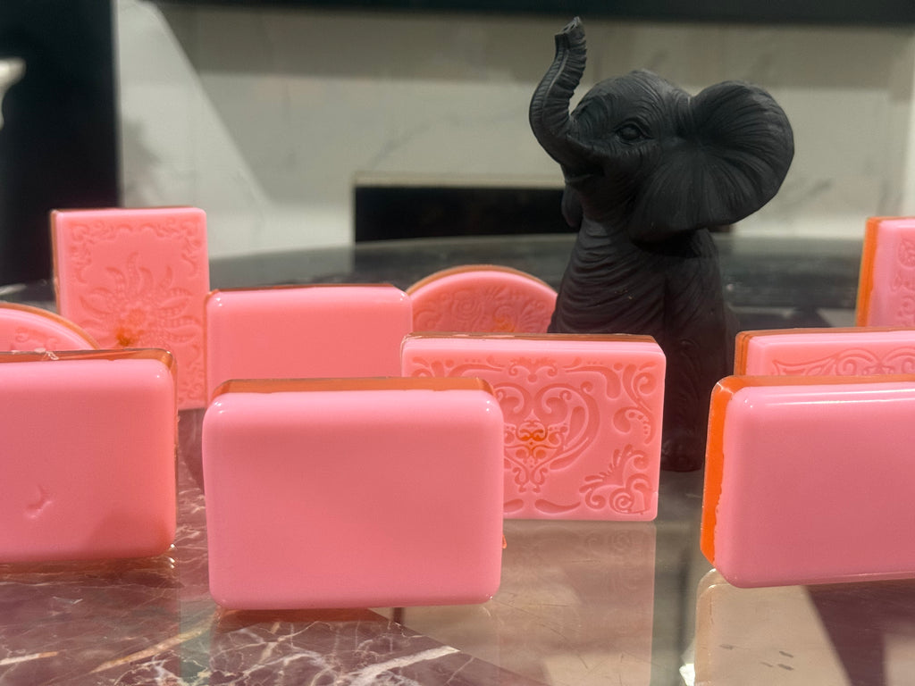 Orange and Lavender Wrestle Bar